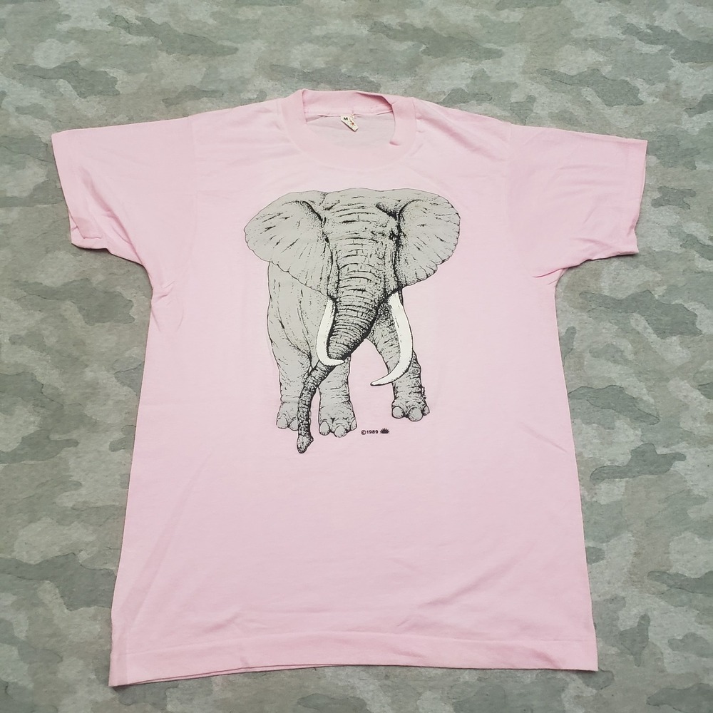 Vintage Screen Stars Top Womens Medium Pink Short Sleeve Single stitch Nature